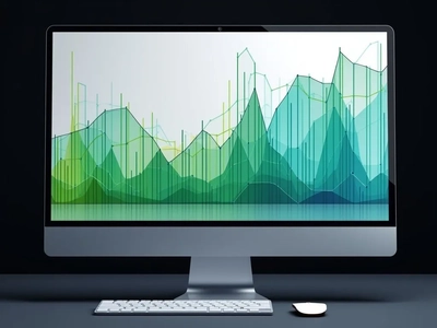 A screen showing charts