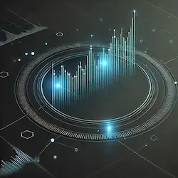 A bar chart resembling financial operation